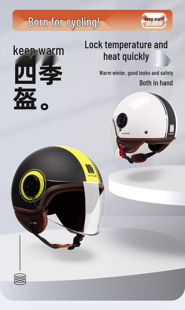 M3 Totem Universal Electric Bicycle Helmet, All-Season Warm Safety Gear for Men & Women