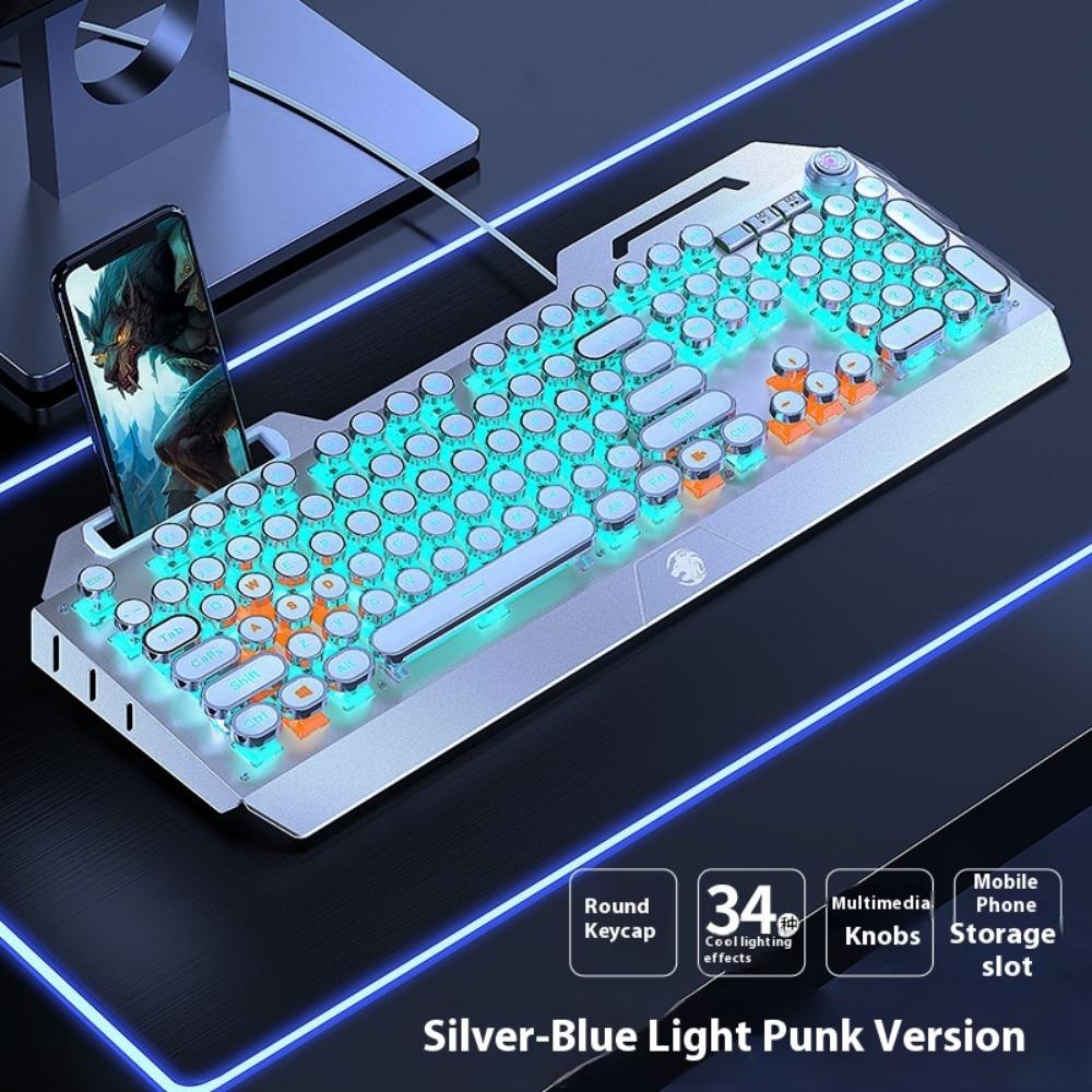 Mechanical Keyboard, Wired Mouse Set, Game Computer, E-sports, Green Axis, Wireless Keyboard and Mouse Special