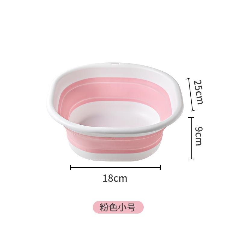 Plastic Basin Collapsible Foldable Thickened Small Portable Square Travel Wash Basin for Baby or Home Use