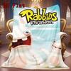 Big-eyed Rabbit 2D Flat Pattern Flannel Blanket High Quality All Seasons Warmth and Comfort Perfect for Christmas Gifts.PMT0914275
