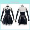 Stylish Misa Amane Death Note Anime Cosplay Black Dress For Halloween And Parties