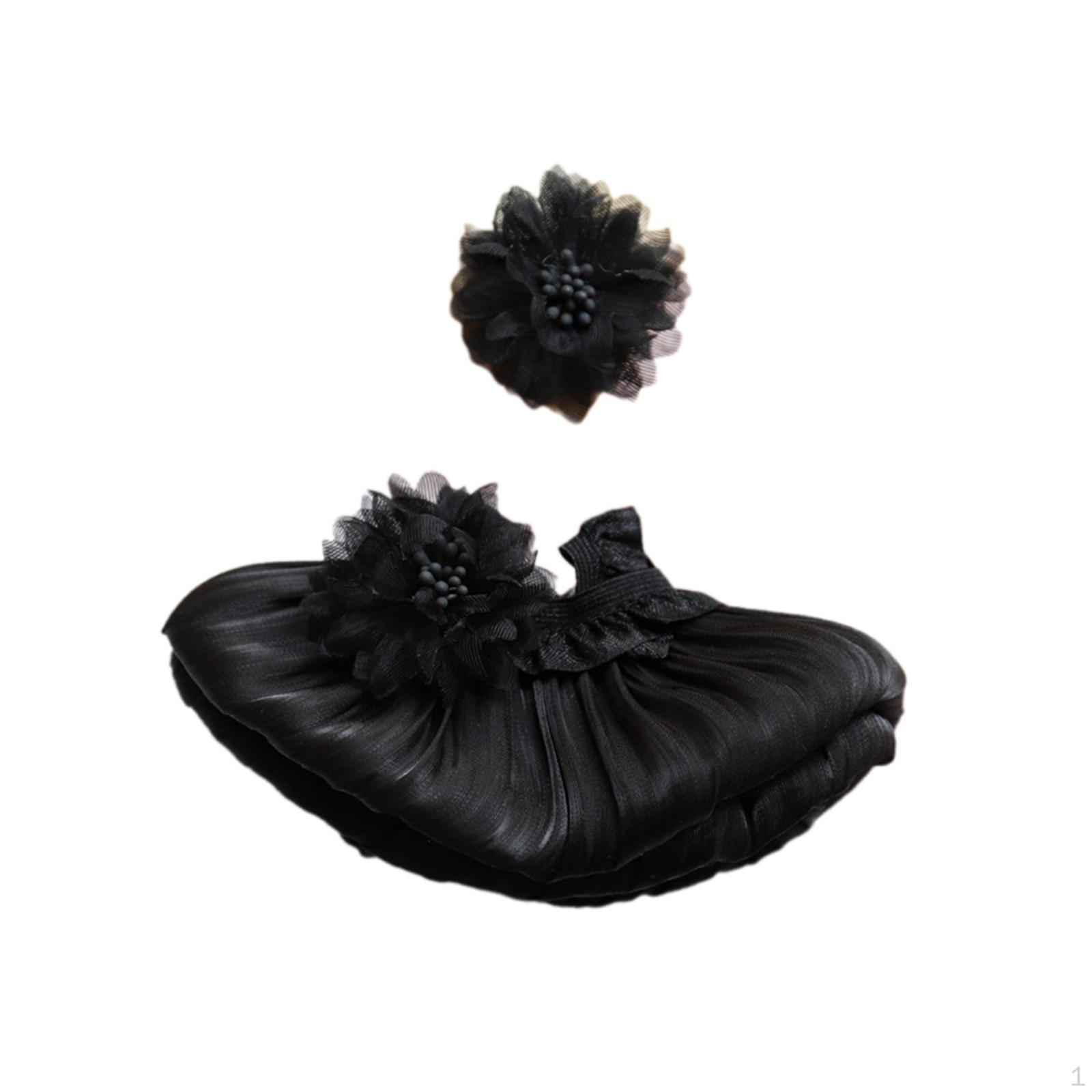 

Очаровательный комплект одежды для кукол для детей, стильный ансамбль для переодевания 69 Black Flowers