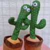 Dancing Cactus Toy Decoration Dancing Talking Cactus Toy with USB Charging Cable for Office