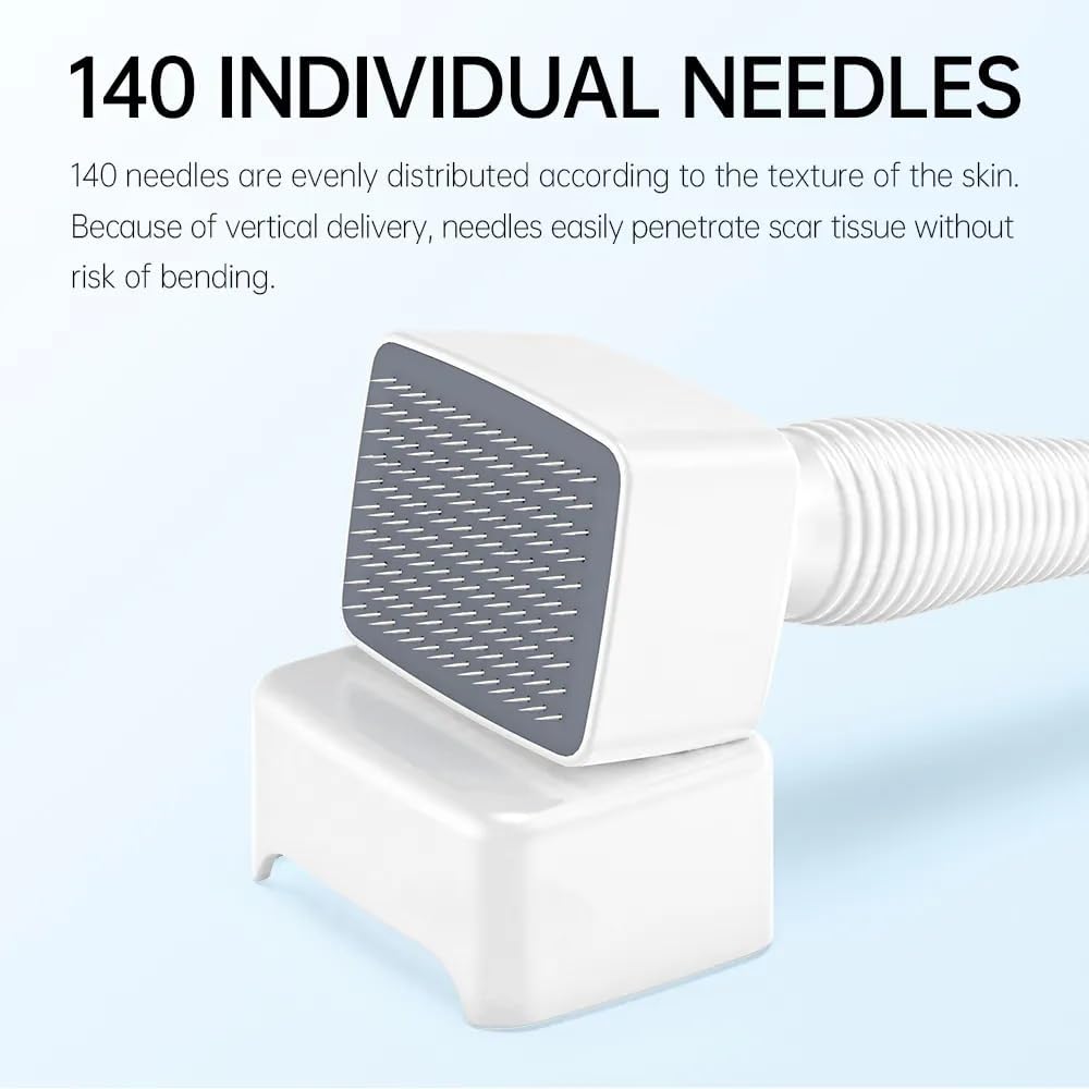 Stainless Steel Derma Stamp 140 Adjustable Pin Professional Microneedling Pen for Women & Men