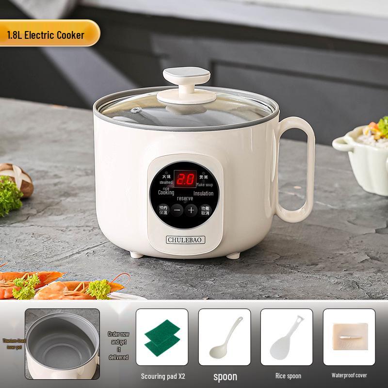 Smart Multi-Functional Titanium Electric Rice Cooker with Antibacterial Properties
