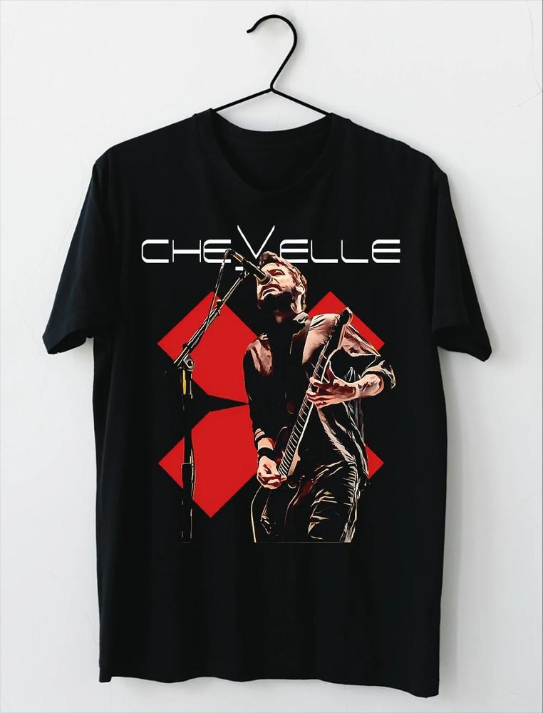 Chevelle Band Live In Concert Shirt Classic Black Unisex S2345XL QT960 Unisex T-Shirt L