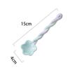 1Pc Ceramic Long Handle Spoon Cute Ice Cream Hand Painted Dessert Spoon With Long Handle Kitchen Tableware Accessories