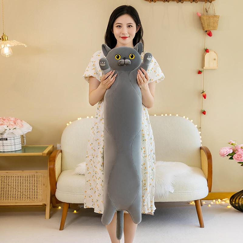 Cat Island Long Cat Pillow Doll Plush Toy Girl Sleeping Cushion Pillow Gift
