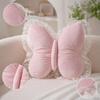 16" Butterfly Shaped Back Cushion Throw Pillows for Bedroom Office Decor