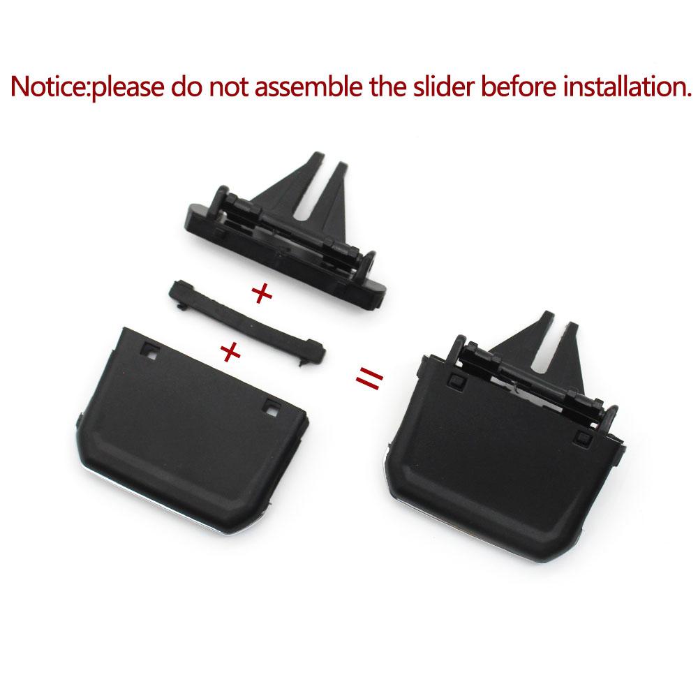 Car Front Dashboard Air Conditioner AC Vent Grille Outlet Tab Clip Slider For VW Volkswagen Tiguan 2017 2018 2019 2020 2021 2022