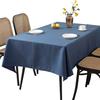 Solid Color Tablecloth Modern Waterproof Dining Table Cloth Imitate Cotton Linen Material Quality Picnic Cloth Home Office Decor