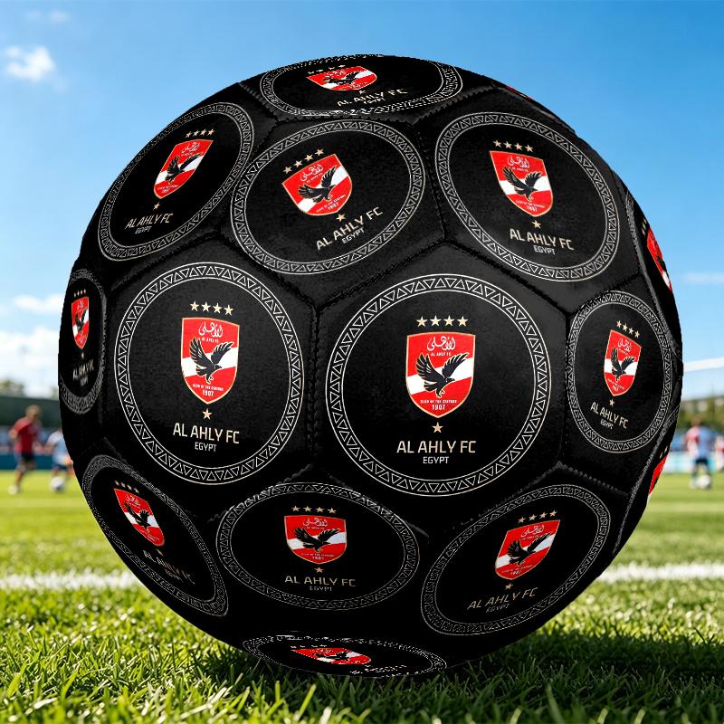 1pc Size 5 Football Club Design Soccer Ball - Anti-slip Football for Outdoor Sports Activities, Durable Ball for Game Play