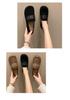 Non-slip Slip-On Leather Loafers for Wide Feet Women, Spring-Summer 2024 Collection