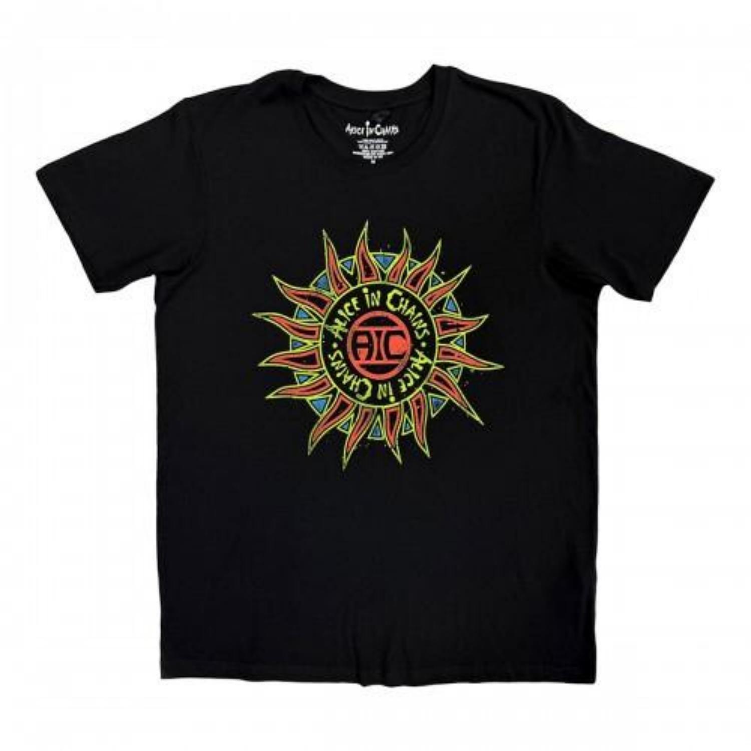 Alice In Chains Unisex Adult Sun Logo T-Shirt S