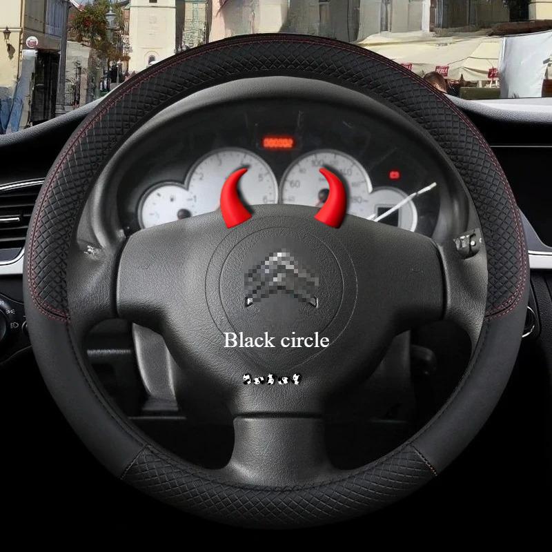 Accessoires Couvre-volant de voiture Pour Citroen C3/C3 Picasso Aircross Lumiere Pluriel DS3 DS5 9Couleurs Antidérapant Auto