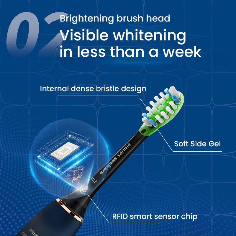 Philips HX9911 Sonic Vibration Diamond Upgraded Star Electric Toothbrush for Adults
