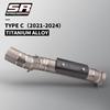 Slip On For CFMOTO 800MT 800 Mt CF800-5A 2021 2022 Motorcycle Exhaust Escape Moto Modify Titanium Alloy Middle Tube Link Pipe