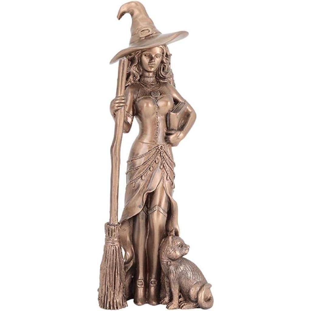 Abstract Witch Pentacle Characters Figurines Art Goddess Statue Home Desktop Decoration Crafts, 7x7x20cm