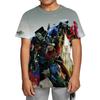 Transformers Optimus Prime Bumblebee 3D Printed Children's T-shirt, Boys' Fashion Casual Comfortable Top 2025 New Edition
