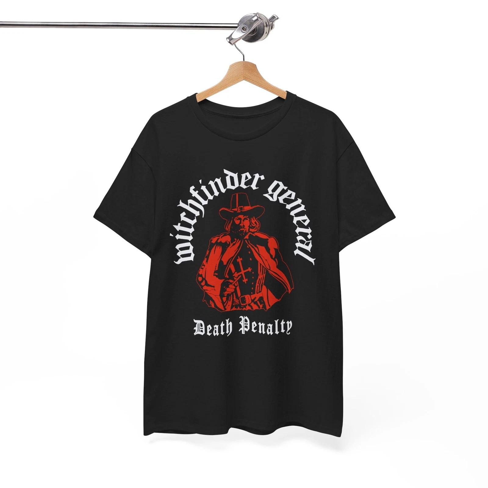 Унисекс Футболка Witchfinder General, NWOBHM, Дум Метал, Унисекс Футболка в Винтажном Стиле XXL