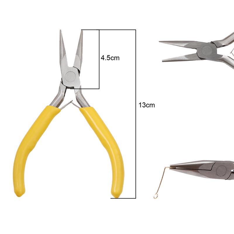 "Handmade Pink Needle-Nose Pliers: Multi-Function Jewelry Tool for Beading and Winding"