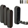 Foldable Wall Hooks Heavy Duty - Zinc Alloy Hidden Handle with Anchors/Screws, Space-Saving for Bathroom, Kitchen, Closet, 33lb Capacity, Wall