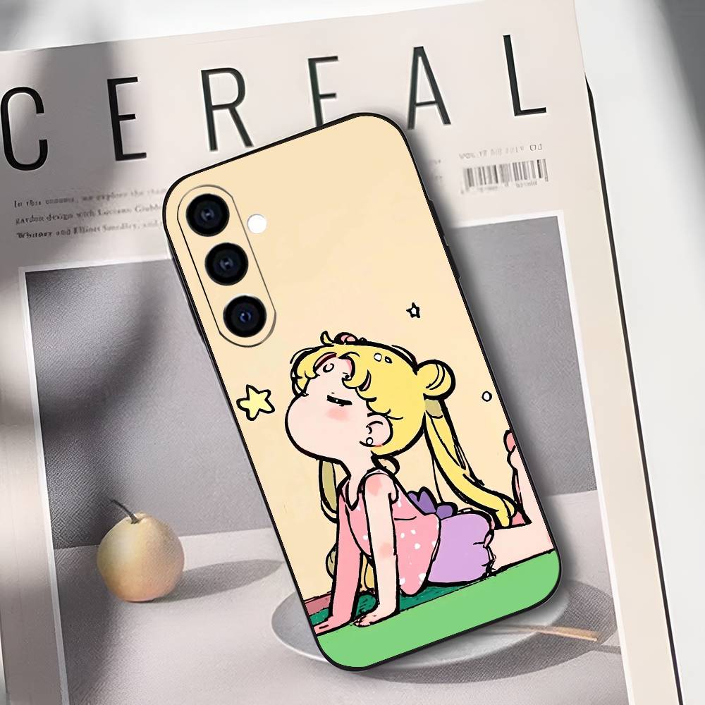 S-Sailor M-Moons Phone Case Silicone Soft For Samsung Galaxy A73,A72,A71,A70,A53,A52,A51