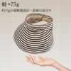 Striped UV Wide Chin Free [Weuiean] Women's Cap/Visor, Protection, Brim, Strap, Foldable, TWKD-17 (JP, Alphabet, Size, Khaki)
