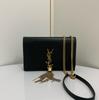 [Gebraucht] Ysl Kate Quaste Verziert Gold Logo Klein Kalbsleder Quadratisch Crossbody Schultertasche - Sehr Gut #PLDZBS