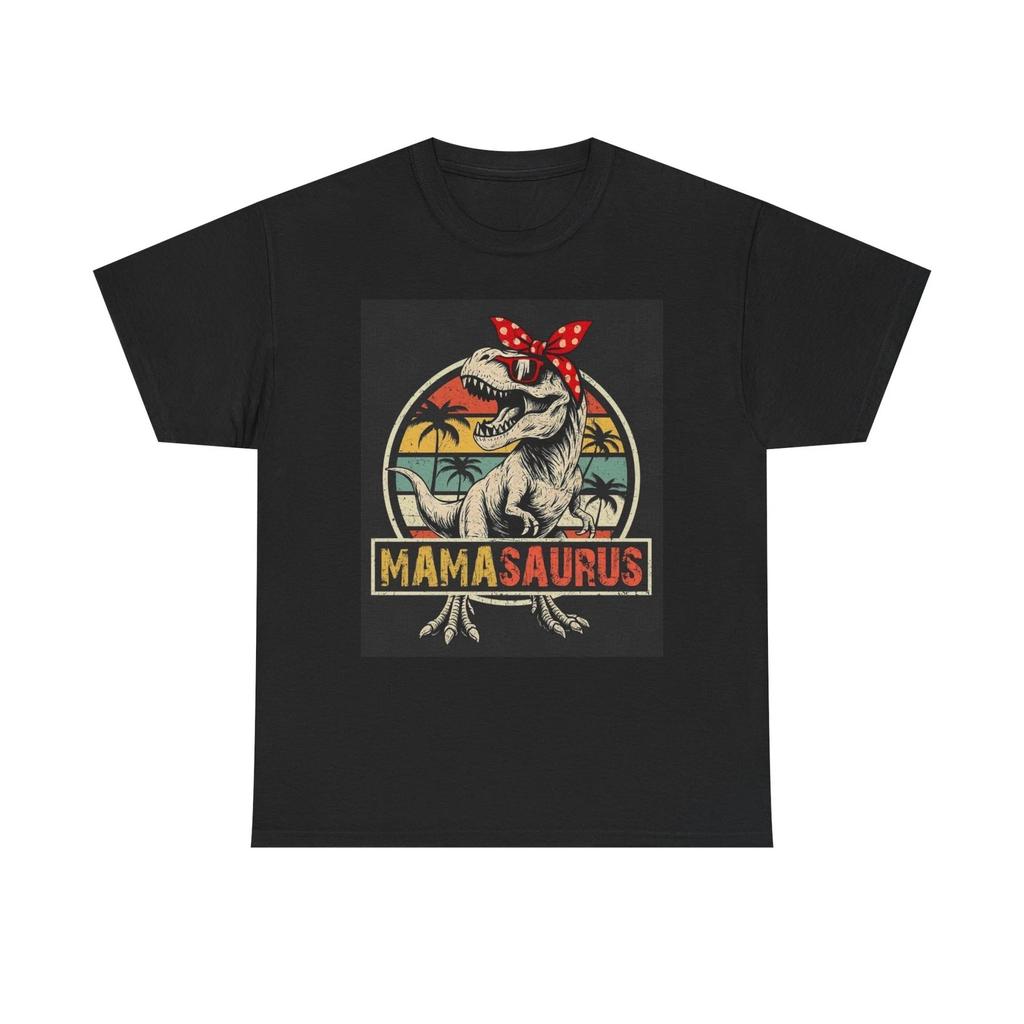 Mamasaurus Graphic T Shirt Funny Mom Jokes Cute Unisex Heavy Cotton Tee