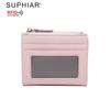New lychee pattern women's short multi-card card bag zipper bag change bag multi-function simple wallet women