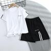 2026 Boys' Summer Sportswear: Short Sleeve and Shorts Mesh Set in 20 Colors