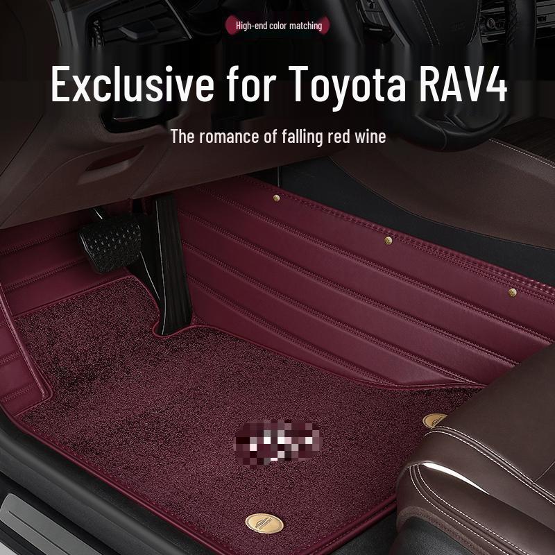 Toyota RAV4 Vollständig umschließende, leicht zu reinigende, verschleißfeste Teppich-Fußmatten für die Innenraummodifikation