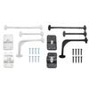 Entry Door Catches Exterior Door Hold Hook Keeper Entrance Latches with Screws RVs T-Style Door Holder Catches