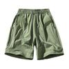Summer Men's Digital Printed Camouflage Shorts, Flexible Elastic Cropped Sports Shorts