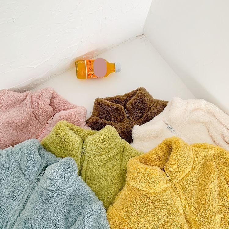 Rosa Mädchenjacken Herbstmantel Winter Thermofleecejacke Kinder Kinder Mäntel Warme Oberbekleidung