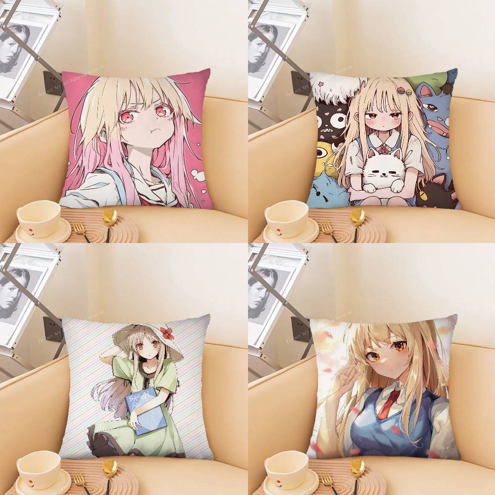 Shiina Mashiro Anime The Pet Girl Of Sakurasou Pillow Case Fashion Square Pillowcase Bedroom Sofa Room Ins Decoration Leisure