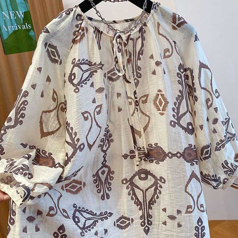 Tops for Women Long Sleeve Shirts Summer Thin Oversize Casual Shirt Loose Blouse Pullover Tops