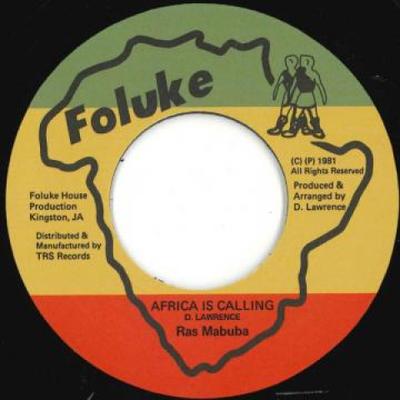 7inch Record RAS MABUBA - Africa Is Calling / Version TRSFOLUKE1 Foluke 2021 Europe Reggae, Ska & Dub
