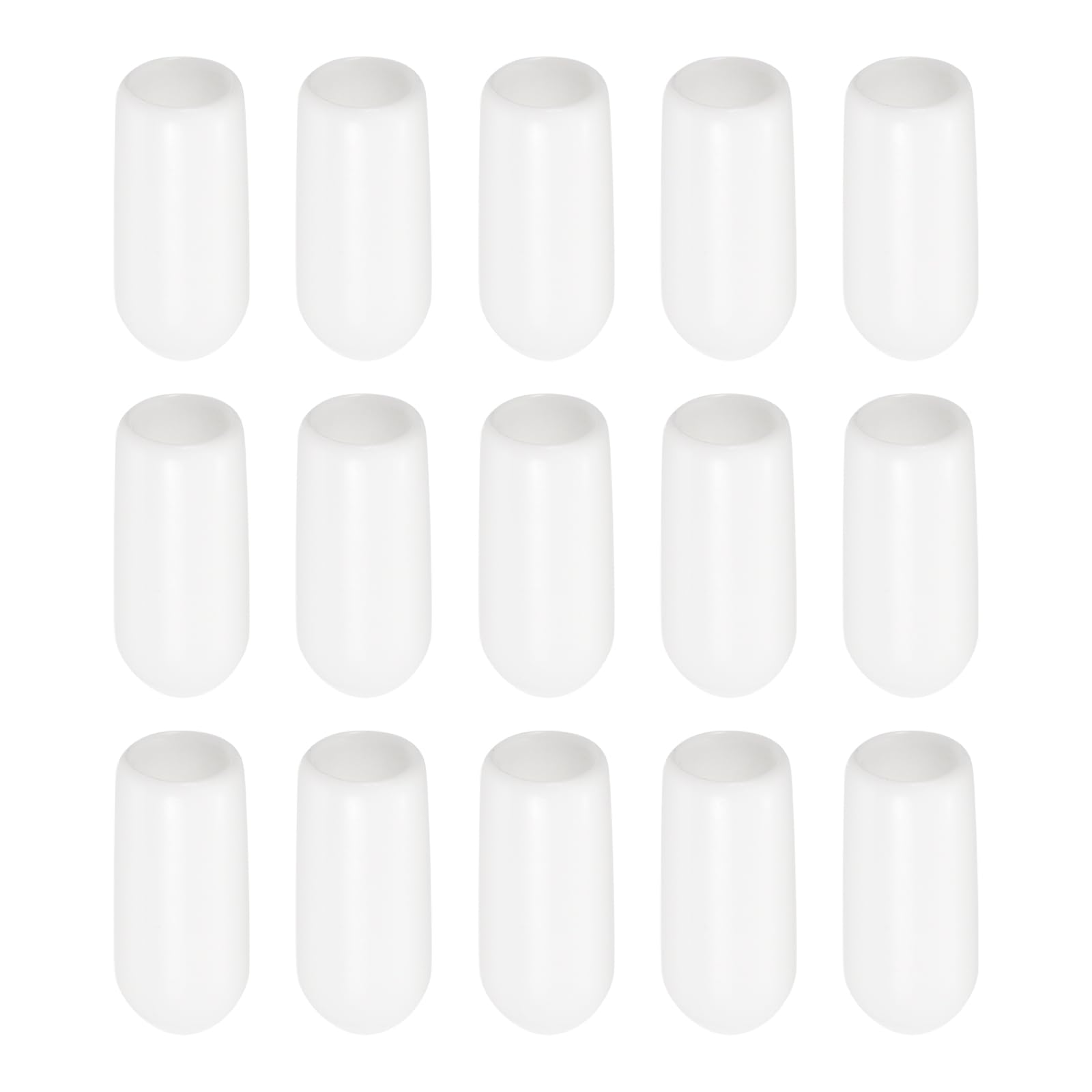 

Rebower 20 шт. Захисні ковпачки з гуми для різьби [Для різьб, болтів, стрижнів] білий