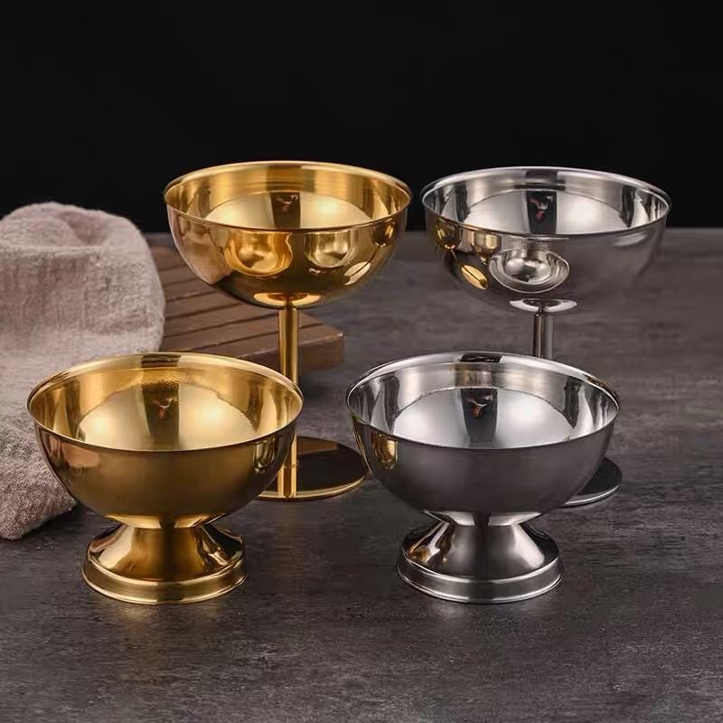 Korean Style 304 Stainless Steel Dessert Bowl & Cocktail Cup