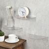 Wall Mounted Acrylic Floating Shelf Modern Invisible Shelf Semi-circular Display Rack  Living Room