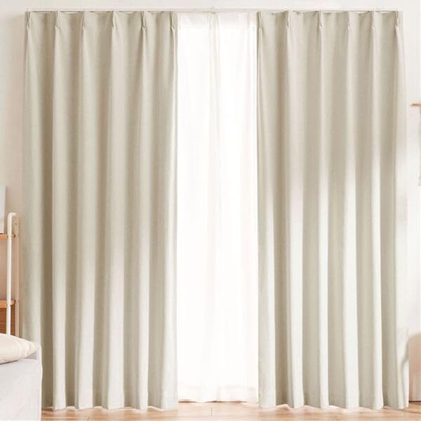 

BELLUNA Комплект термо- и светонепроницаемых штор с эффектом памяти для спальни и гостиной, плотный, комплект из 2 штук или для комнаты, день-ночь, однотонный, ширина 100 см, длина 135 см x