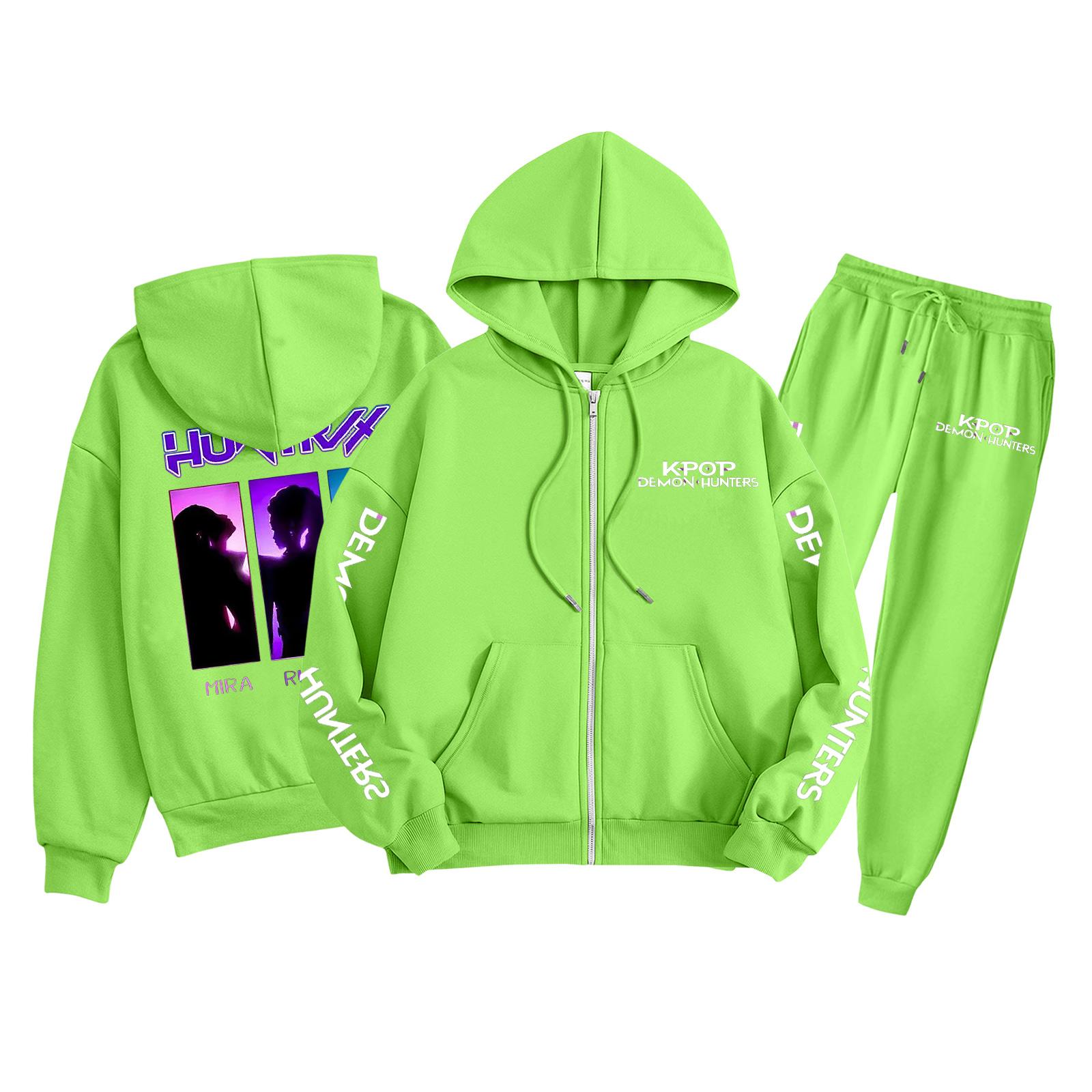 

Детская мода Толстовка с длинным рукавом, на молнии, с капюшоном, спортивные штаны с принтом, комплект толстовки с карманами 140