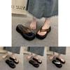 Summer Thicksoled Flip Flops For Women With Pu Upper And Rubber Sole For Casual Beach Wear