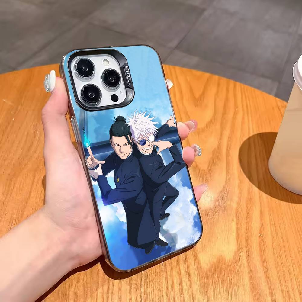 J-Jujutsu K-Kaisen Choso Mobile Phone Case For iPhone17,16,15,14,13,12,11,Pro,MAX Gray Matte Silicone Black Cover iPhone15promax