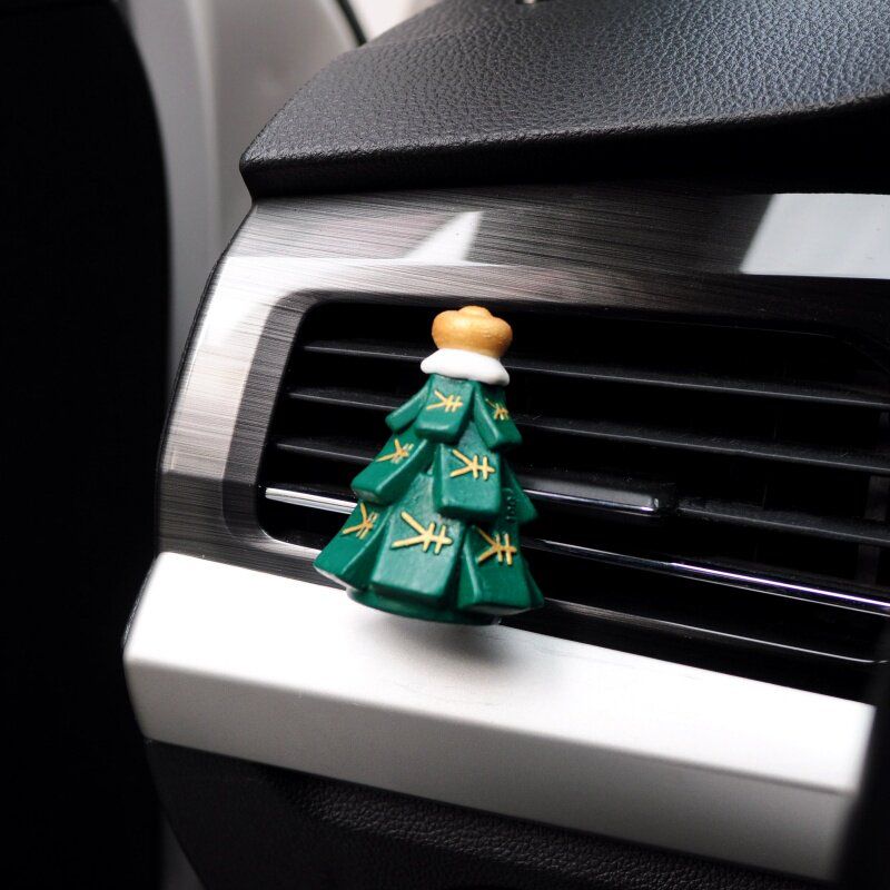 Car Aromatherapy Pendant, Cute Cartoon Lucky Star, Christmas Tree Car Decoration, Diffuser Stone for Air Vent Interior