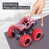 Toys Car Monster Truck Four-wheel Drive Vehicle Stunt Dump Car Inertia Car Toy Dinosaur Pull Back Children Toy Boy Girl Gift