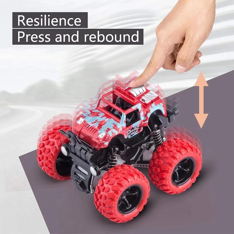 Toys Car Monster Truck Four-wheel Drive Vehicle Stunt Dump Car Inertia Car Toy Dinosaur Pull Back Children Toy Boy Girl Gift
