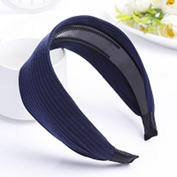 Women's Fashion White Wide-Brimmed Headband with Streamer Hairpin